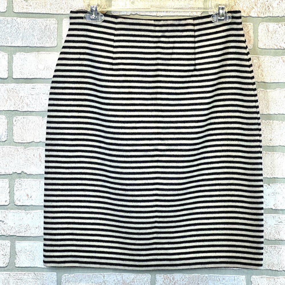 Fun black and white striped skirt